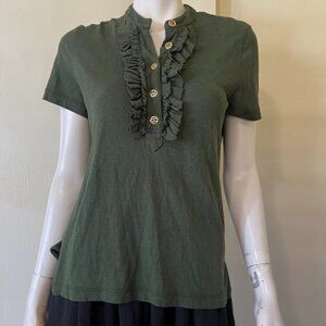 Tory Burch Emily Polo Shirt Medium